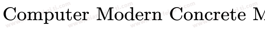 Computer Modern Concrete Medium字体转换